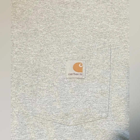 Men’s Carhartt Grey Printed Short Sleeve Tee, Size Large, Very Good Condition - Picture 3 of 5